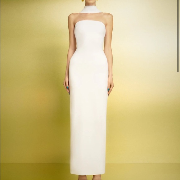 Solace London The Amari Maxi Dress, Cream, US 6 - Picture 2 of 4